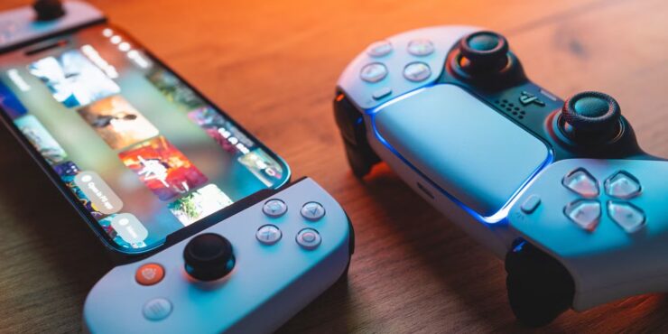 5 причин купить iPhone для игр в 2025 году. С геймпадом айфон превращается в полноценную игровую консоль. Изображение: makeuseof.com. Фото.