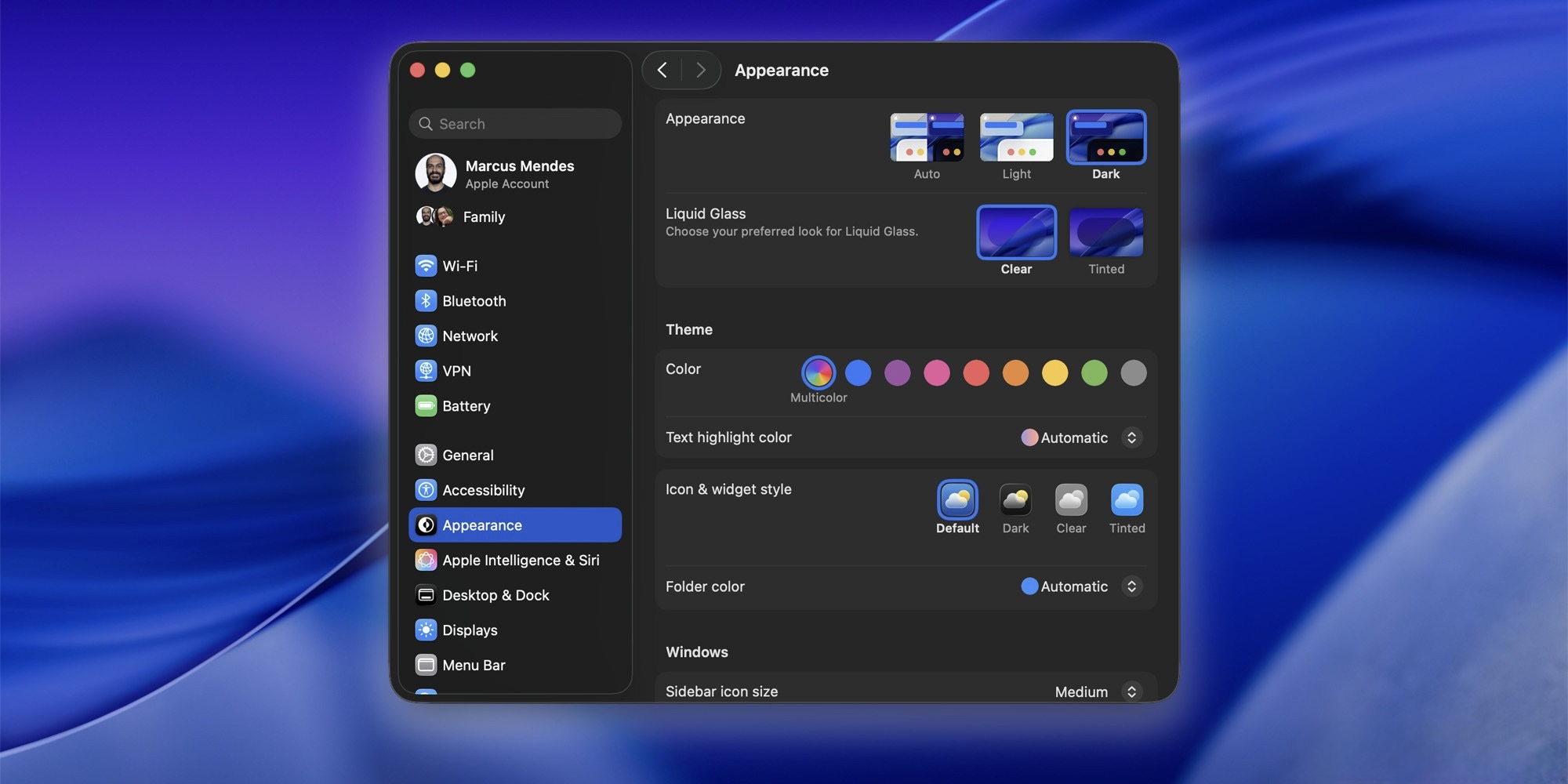 Что нового появится в macOS Tahoe 26.1 и когда выйдет обновление для компьютеров Mac. Теперь можно сделать Liquid Glass менее прозрачным. Изображение: 9to5mac.com. Что нового появится в macOS Tahoe 26.1 и когда выйдет обновление для компьютеров Mac. Теперь можно сделать Liquid Glass менее прозрачным. Изображение: 9to5mac.com. Фото.
