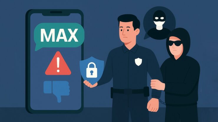 Как через мессенджер MAX ловят мошенников. На сотрудников надейся, но и сам не плошай. Как через мессенджер MAX ловят мошенников. На сотрудников надейся, но и сам не плошай. Фото.