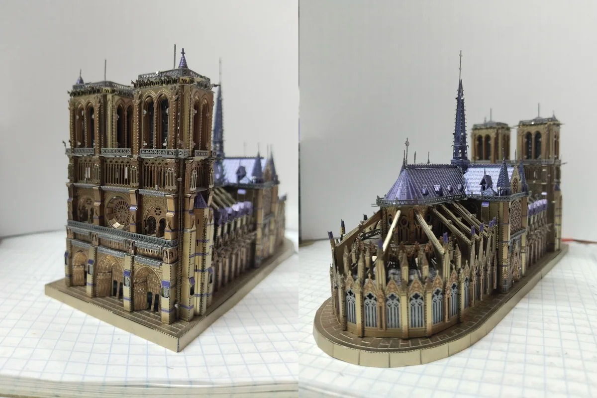 Металлический 3D пазл. Результат выглядит очень круто. Металлический 3D пазл. Результат выглядит очень круто. Фото.