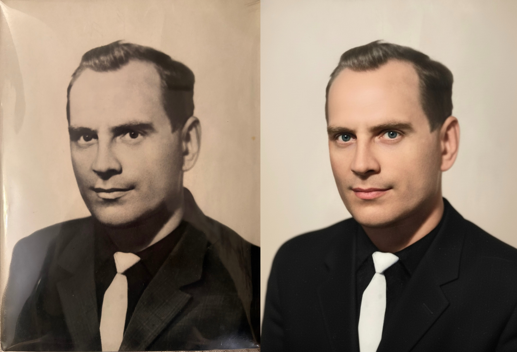 Как я отреставрировал и сделал старое чёрно-белое фото цветным с помощью нейросети. Вот такой результат у меня получился. Фото.