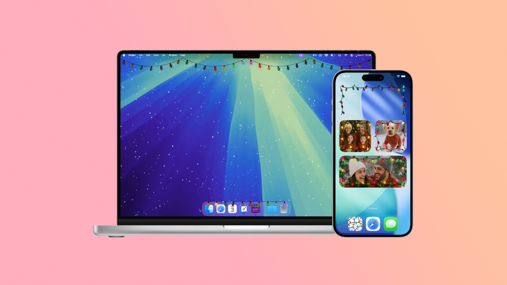 Как добавить на экран iPhone и Mac гирлянды: рассказываем про секретное приложение