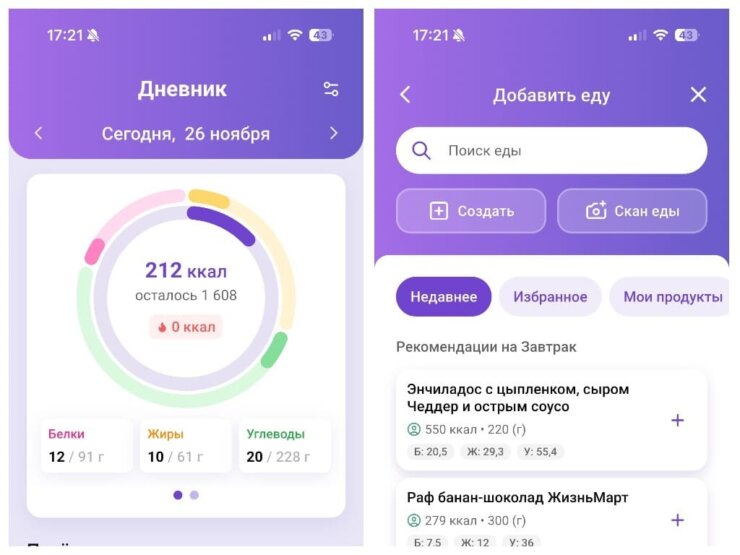 №1. Худеем Вместе. Это российская разработка, а пользоваться своим всегда приятнее. Фото.
