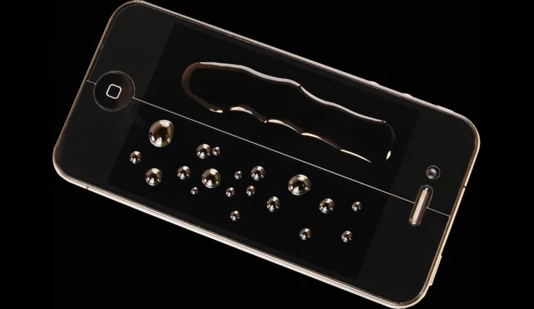 Как восстановить олеофобное покрытие на айфоне. Разница между стеклом с олеофобным покрытием и без него. Изображение: phonearena.com. Фото.