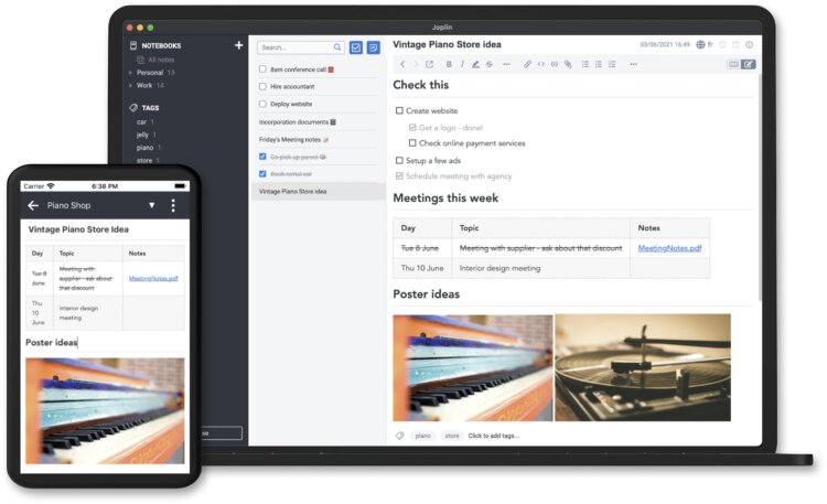 Как писать крутые заметки на macOS. Отличная альтернатива стандартным заметкам. Изображение: https://joplinapp.org. Фото.