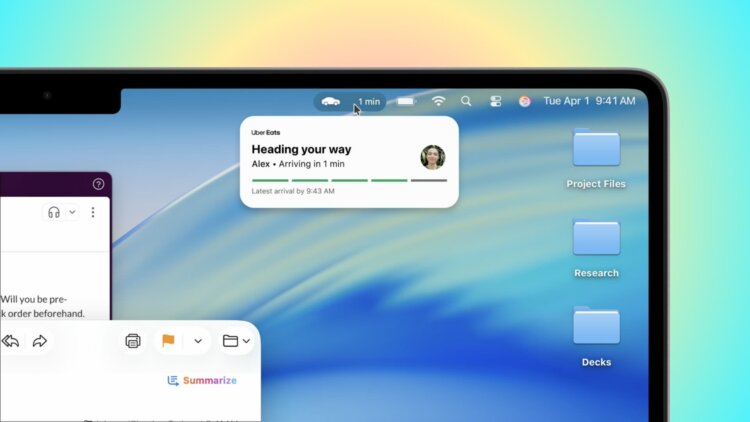 Попробовал виджеты Live Activities в macOS Tahoe. Что нужно знать о новой функции компьютеров Mac. Фото.