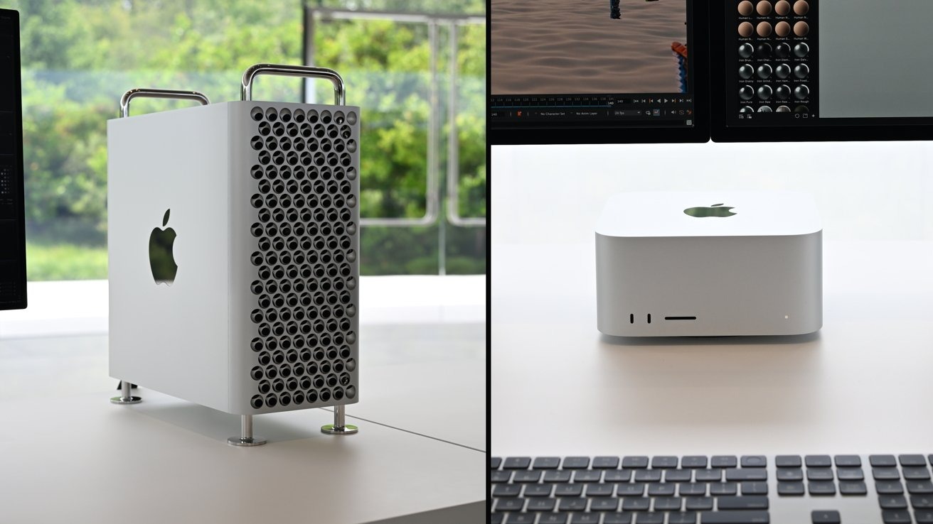 Почему Apple больше не выпустит дорогой Mac Pro и какой компьютер из линейки Mac выбрать вместо него. Mac Studio рассматривается заменой Mac Pro. Изображение: appleinsider.com. Почему Apple больше не выпустит дорогой Mac Pro и какой компьютер из линейки Mac выбрать вместо него. Mac Studio рассматривается заменой Mac Pro. Изображение: appleinsider.com. Фото.