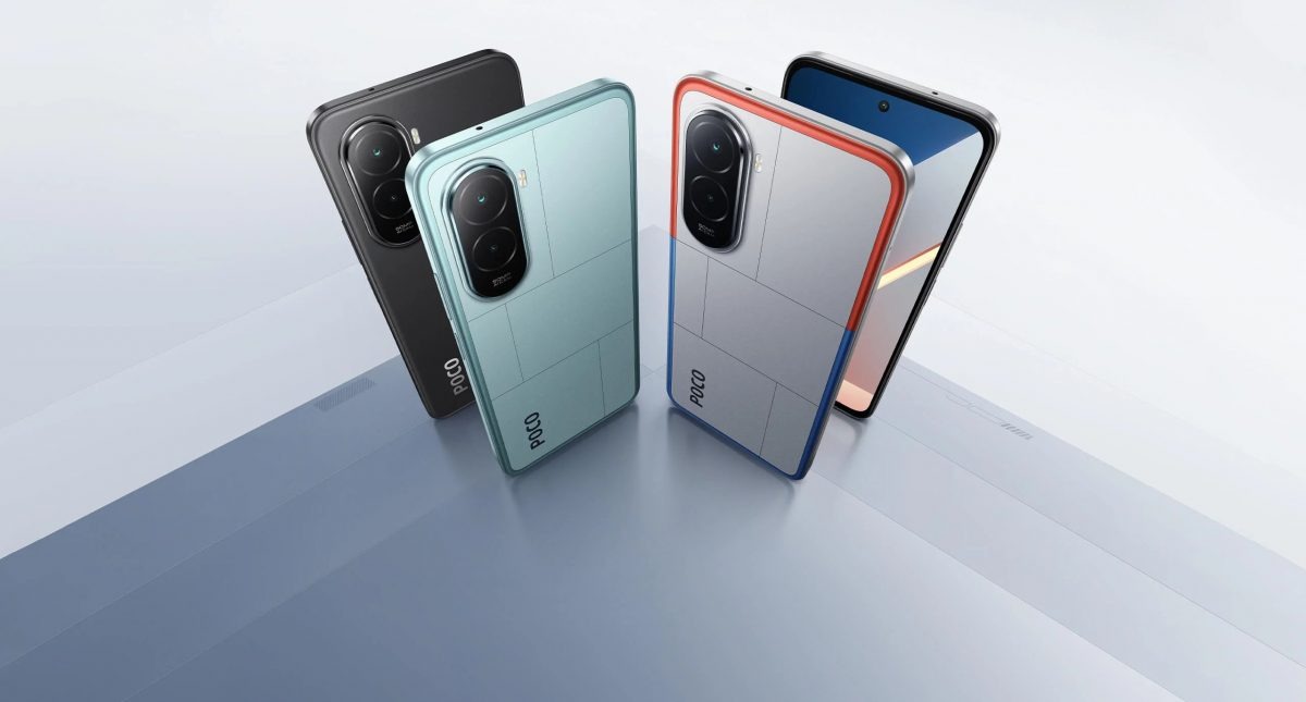 Смартфон до 10000 рублей. У POCO M7 тоже интересное цветовое решение. Изображение: the-geek.ru. Фото.