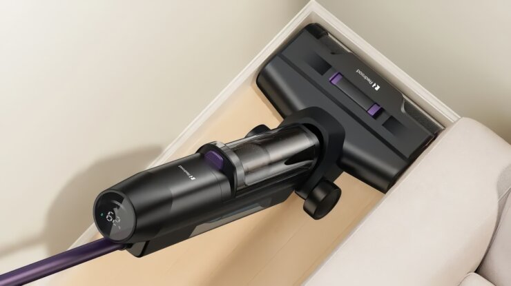 Главная функция Redroad H15 — самоочистка. Этим пылесосом можно мыть полы, даже вплотную к стене. Главная функция Redroad H15 — самоочистка. Этим пылесосом можно мыть полы, даже вплотную к стене. Фото.