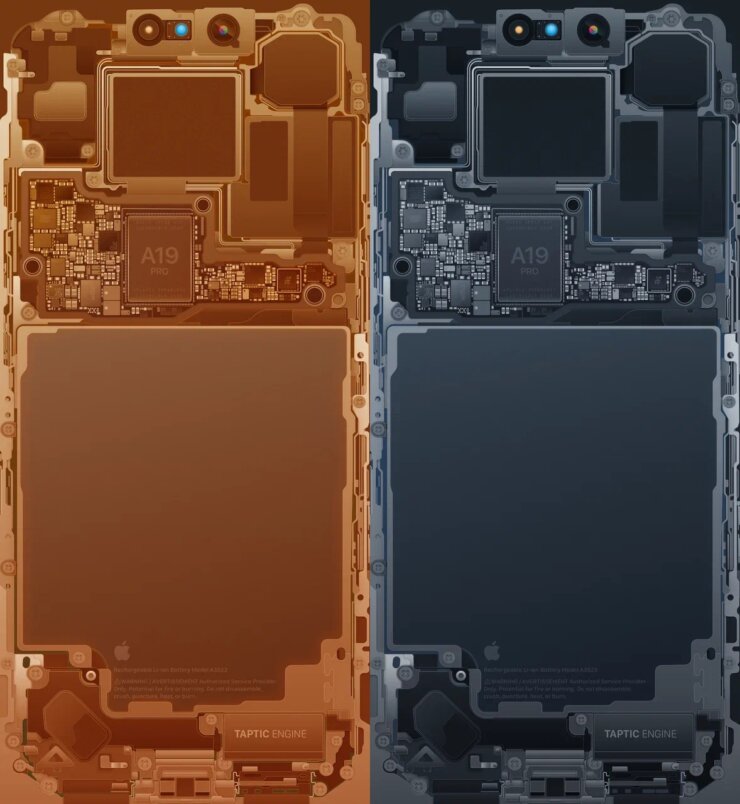 Скачать прозрачные обои для iPhone 17 Pro и iPhone 17 Pro Max в высоком качестве. На каждый цвет корпуса свой вариант. Изображение: basicappleguy.com. Фото.