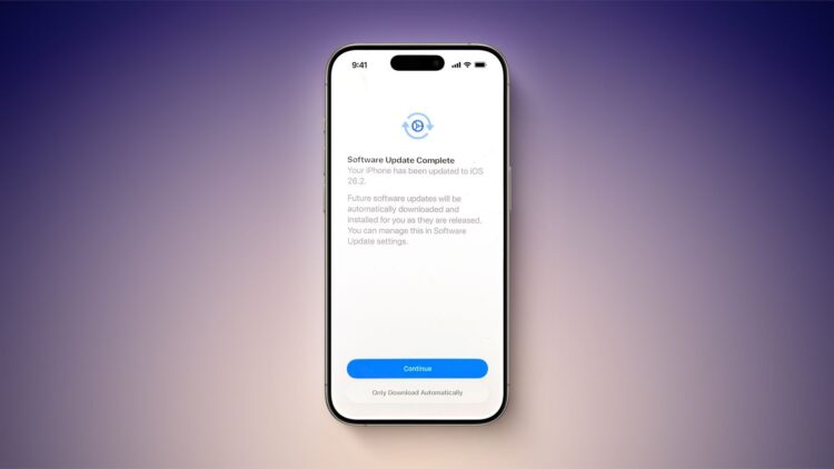 iOS 26.2 сама включает автоматические обновления ОС на iPhone. Как их выключить и обновлять iOS вручную. Фото.