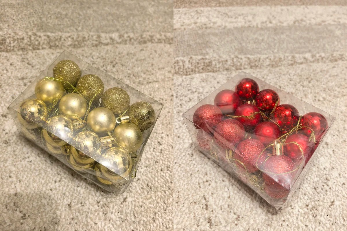 Елочные шары. Есть наборы разных цветов. Фото.