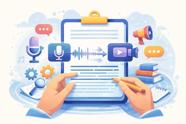 Зачем может понадобиться преобразование аудио и видео в текст? Перевести аудио в текст можно быть необходимо по разным причинам. Фото.