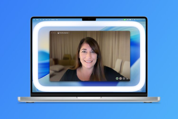 Как включить и настроить кольцевую подсветку для видеозвонков на компьютерах Mac с macOS Tahoe 26.2. Фото.