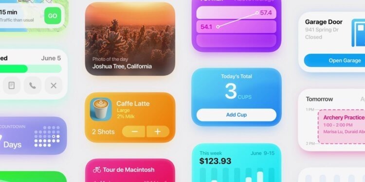 iOS 26 раскрыла подробности об умной колонке Apple с экраном, Face ID и Siri. Интерфейс умного хаба будет наполнен сниппетами. Изображение: 9to5mac.com. Фото.