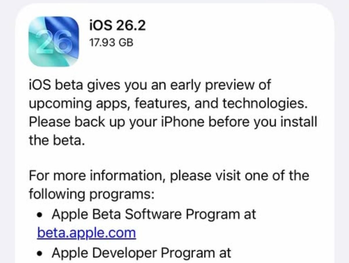 Как обновить iPhone до iOS 26.2. iOS 26.2 уже доступна для скачивания. Как обновить iPhone до iOS 26.2. iOS 26.2 уже доступна для скачивания. Фото.