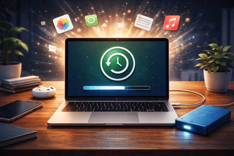 Что нужно сделать перед сбросом Mac. Вообще, бэкапы полезно делать не только перед сбросом, но и хотя бы раз в месяц. Фото.