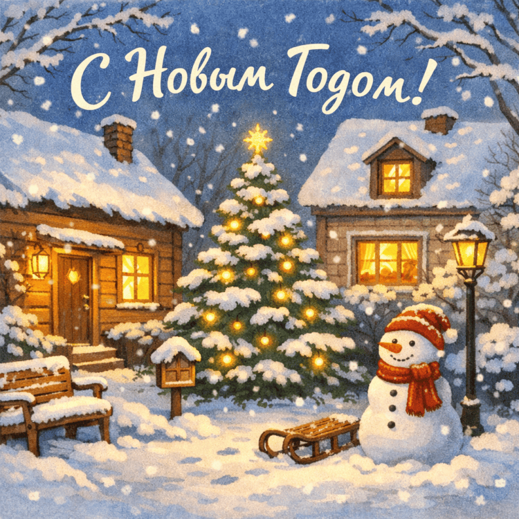 Как поздравить соседа с Новым годом. С праздником, сосед! Фото.