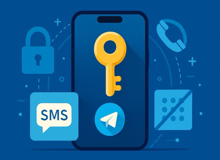 Настраиваем ключ доступа в Telegram для входа без SMS, звонков и кодов подтверждения. Фото.