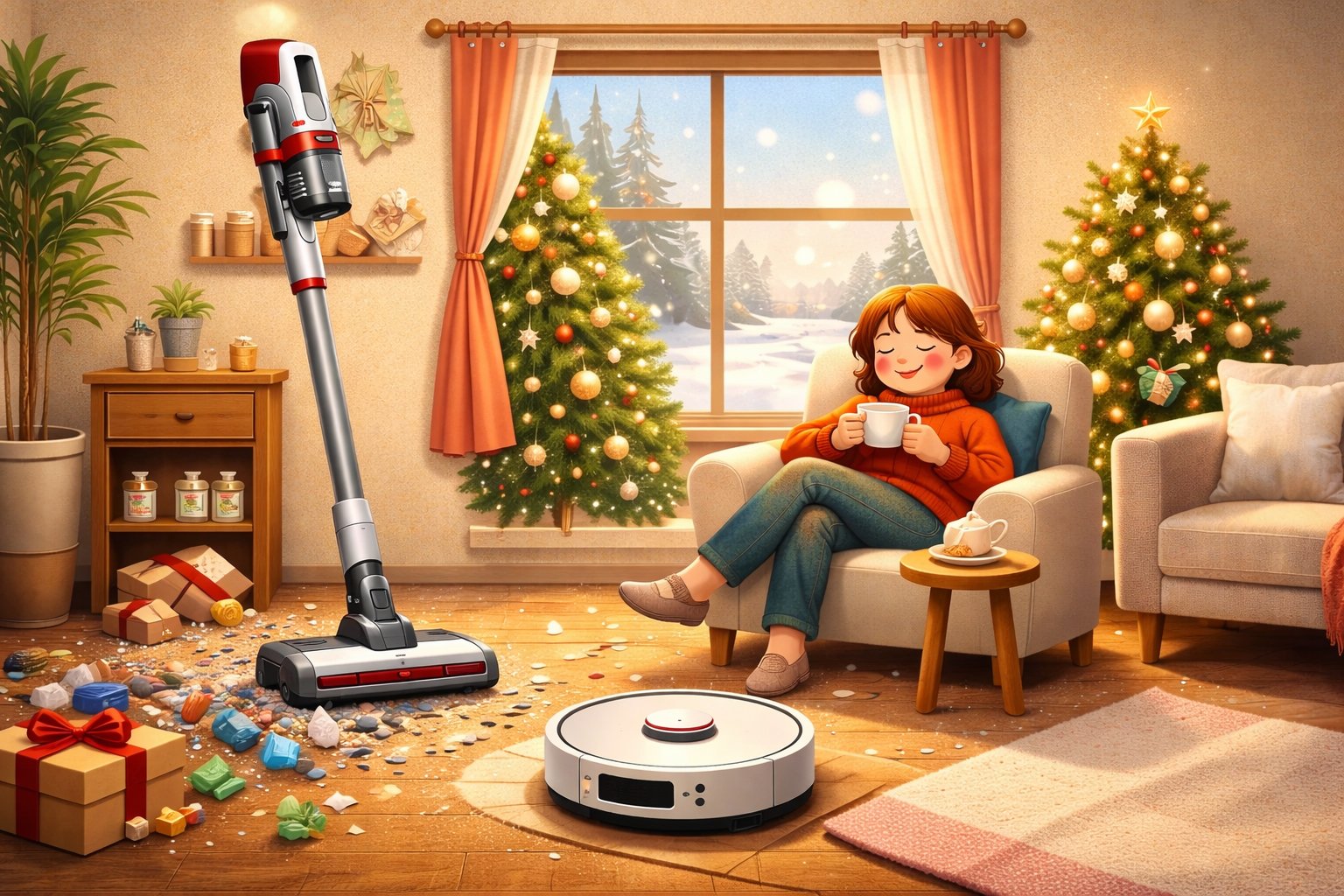 Легкая уборка с пылесосами Redroad: как навести порядок дома к концу года и не сойти с ума