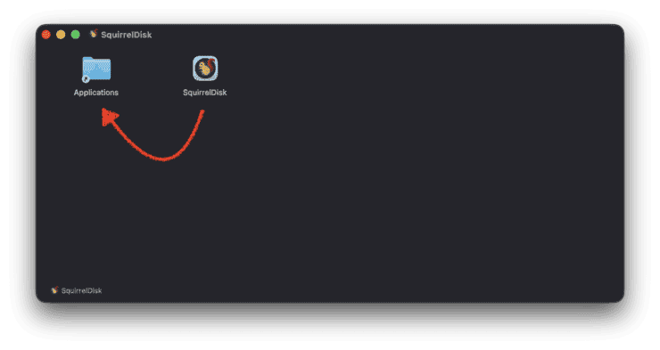 Как освободить место на диске Mac. Для установки достаточно открыть загруженный файл и перетащить программу в папку. Фото.