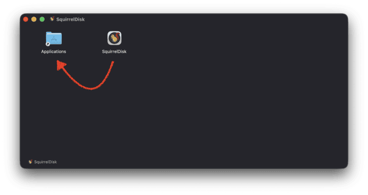 Как освободить место на диске Mac. Для установки достаточно открыть загруженный файл и перетащить программу в папку. Фото.