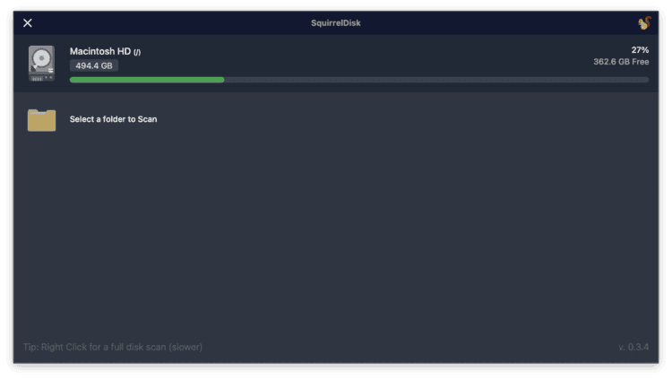 Как освободить место на диске Mac. Выбираем папку или диск целиком. Фото.