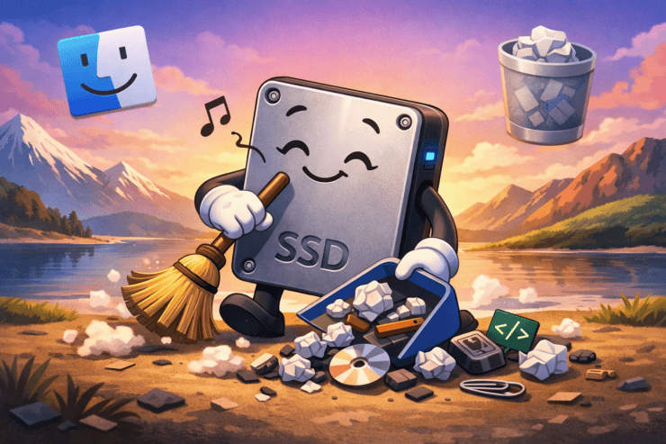 Как освободить место на диске в macOS. Нашли бесплатный и быстрый способ. Порядок должен быть во всем, даже на диске компьютера. Фото.