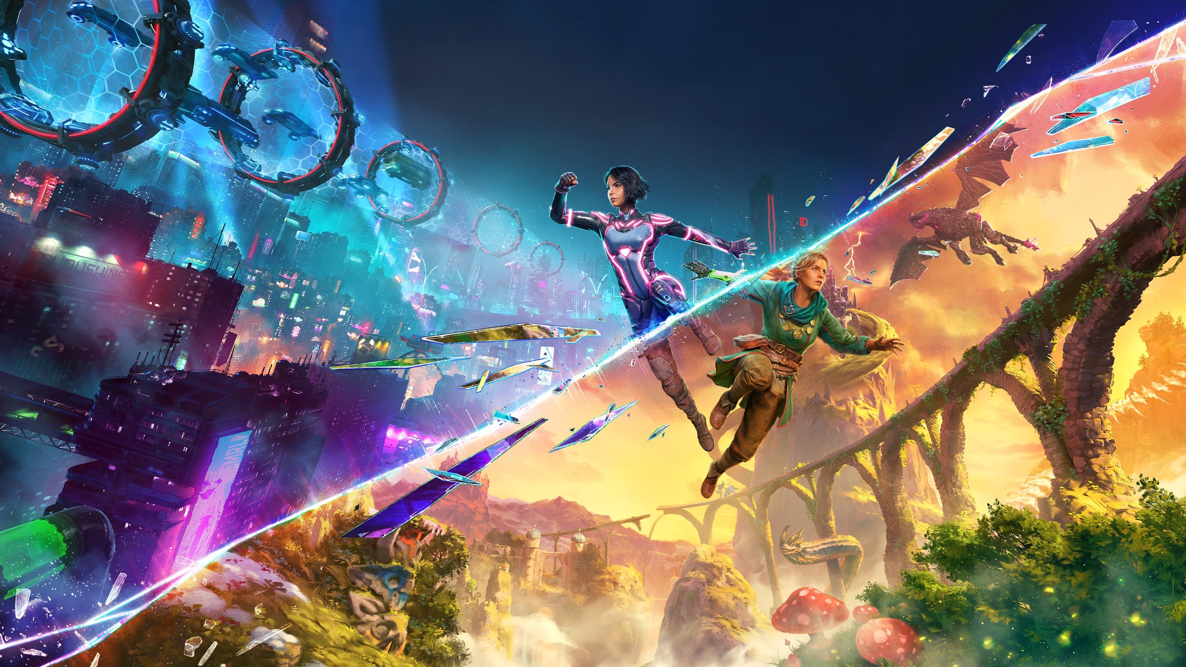 10 лучших игр для PlayStation 5, вышедших в 2025 году. В Split Fiction надо играть вдвоем. Изображение: playstation.com. Фото.