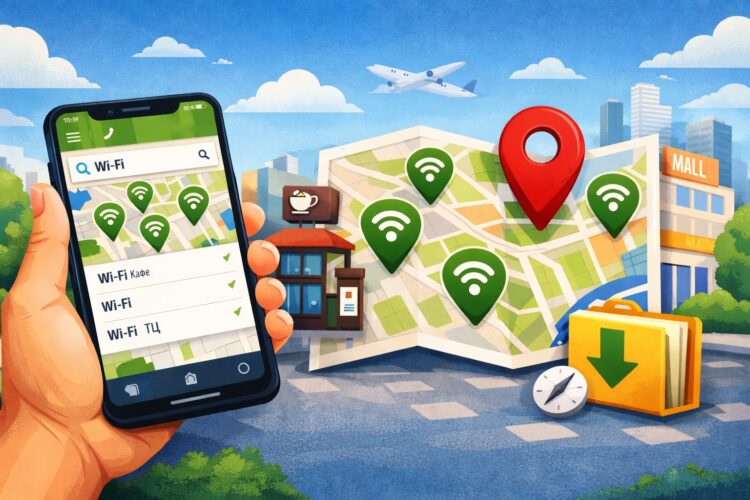 Как найти бесплатный Wi-Fi на карте своего города и не остаться без связи. Где бесплатные точки Wi-Fi? Фото.