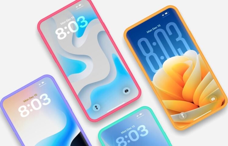 Абстрактные обои для iPhone: лёгкие, воздушные и невероятно стильные. Фото.