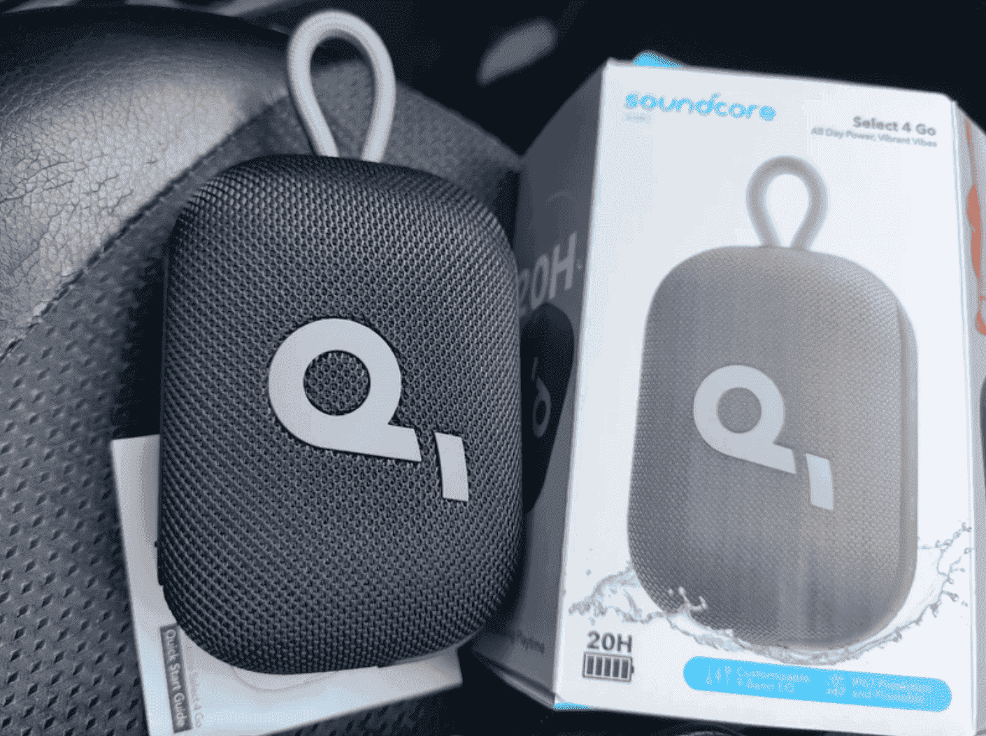 Портативная блютуз колонка. Колонка еще и выглядит стильно. Фото.