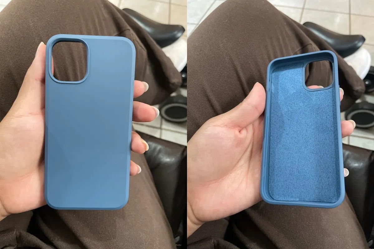 Силиконовый чехол для iPhone. Простой силиконовый чехол для iPhone. Фото.