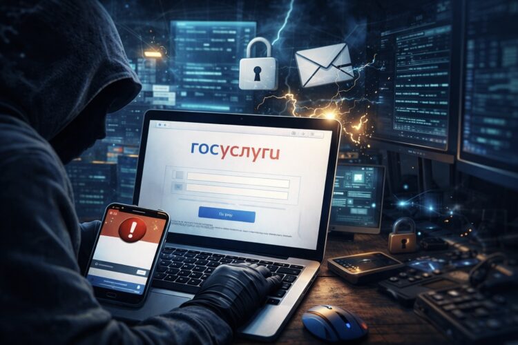 Запрос на обновление e-mail: в МВД рассказали, как мошенники взламывают Госуслуги. Фото.