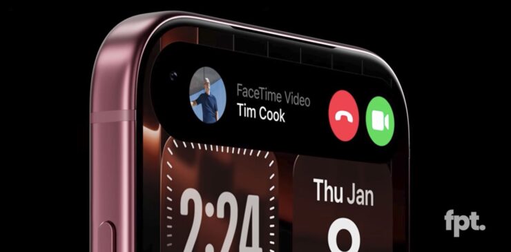 Как будет работать Dynamic Island в iPhone 18 Pro. Существенных изменений в Dynamic Island ждать не стоит. Изображение: fpt. Фото.