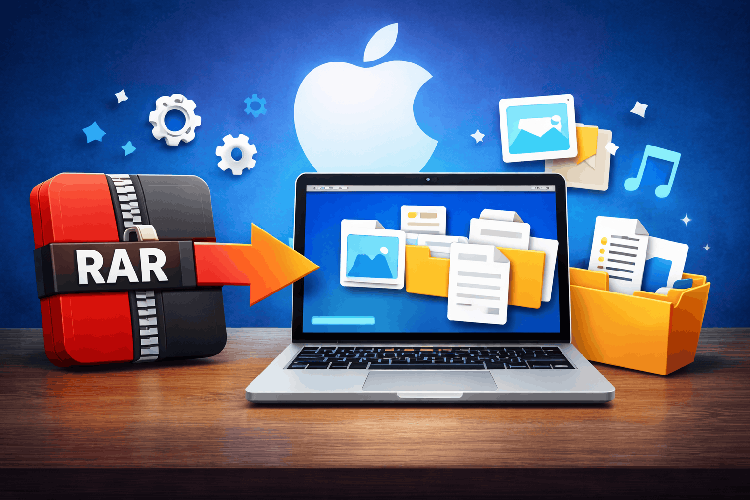 Как распаковать rar-архив на компьютерах Mac