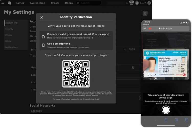 Как работает проверка возраста и зачем она вообще нужна Roblox. Чтобы играть в Roblox — покажи паспорт. Изображение: roblox.com. Фото.