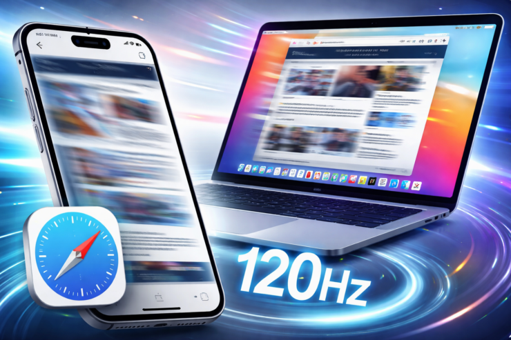 Как включить частоту обновления 120 Гц в Safari на iPhone и Mac