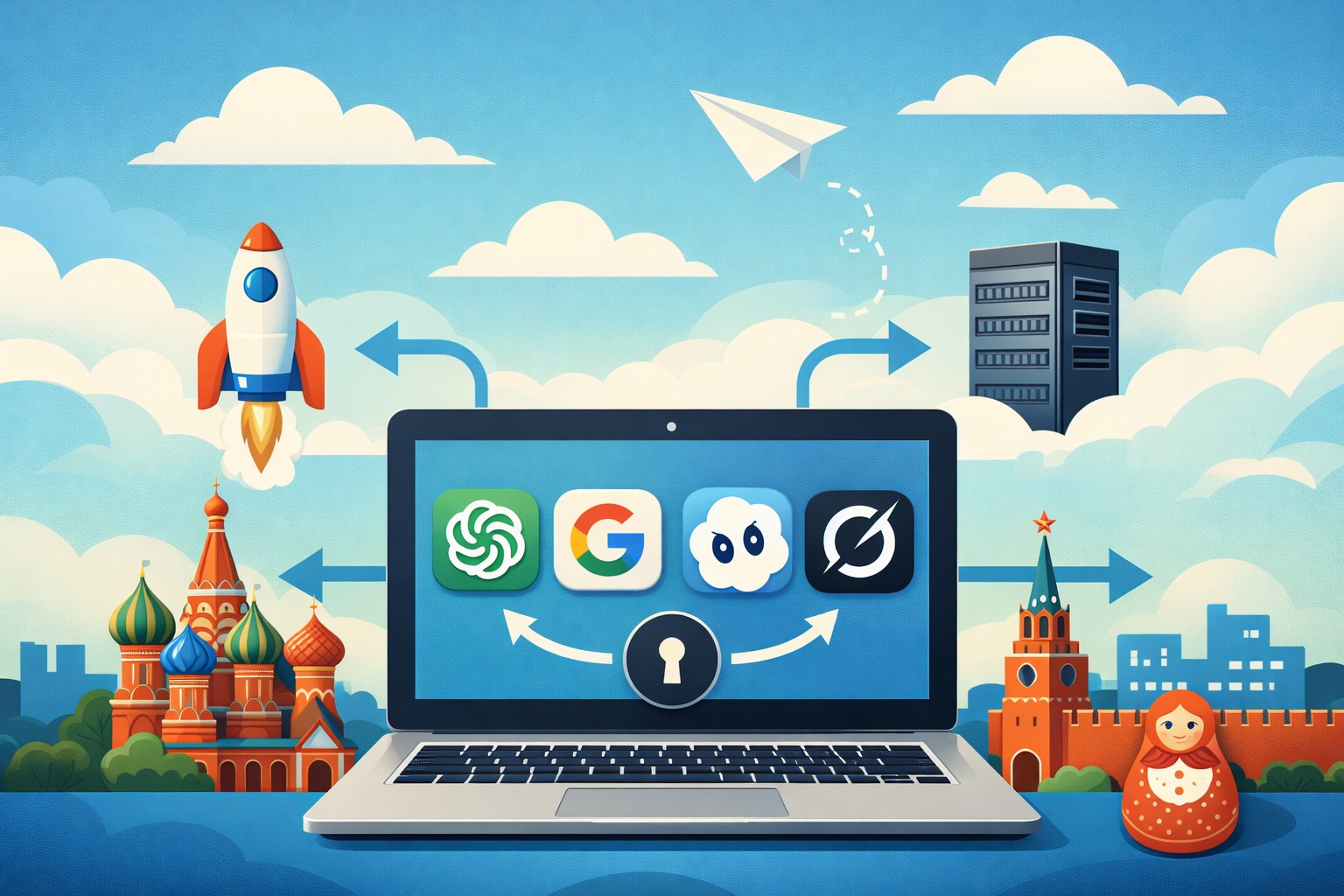 Как открыть ChatGPT, Gemini, Sora, Grok и другие нейросети и сервисы в России без VPN Как открыть ChatGPT, Gemini, Sora, Grok и другие нейросети и сервисы в России без VPN