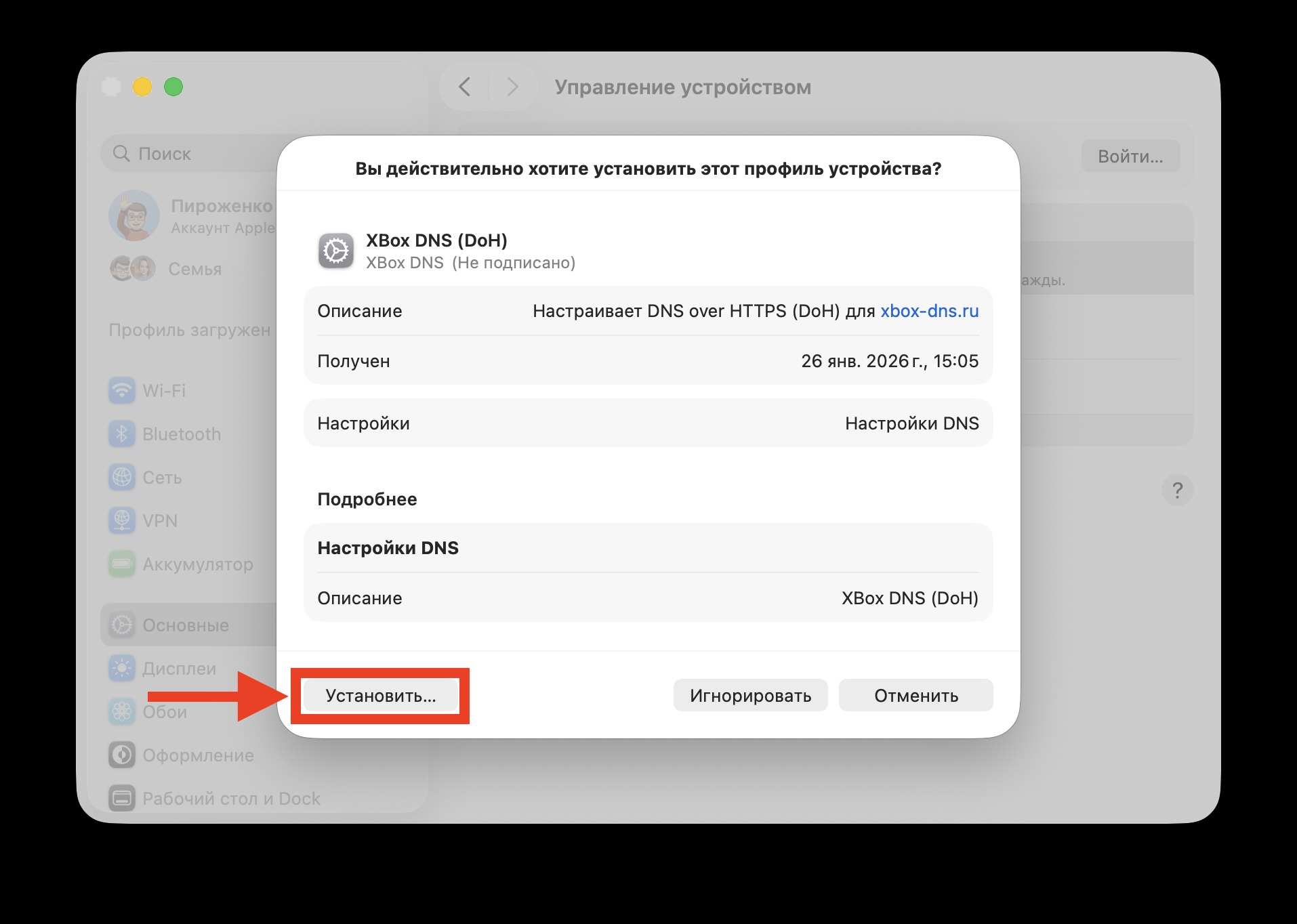 Как открыть ChatGPT, Gemini, Sora, Grok и другие нейросети и сервисы в России без VPN. Добавьте конфигурацию на Mac. Фото.