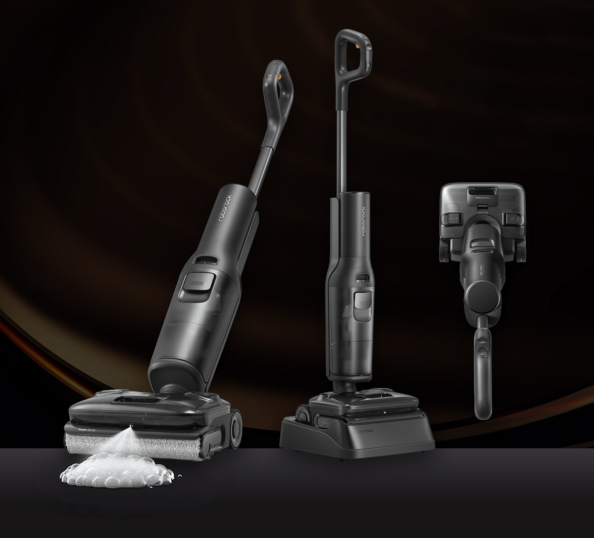 Для кого подойдет вертикальный Roborock F25 ACE Pro. Моющий вертикальный пылесос со своей станцией обслуживания. Фото.