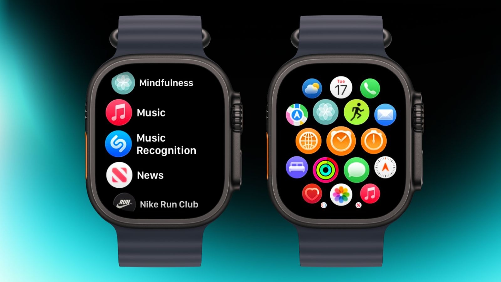 15 полезных советов по использованию Apple Watch. Можно выбрать вид основного меню. Изображение: macrumors.com. Фото.