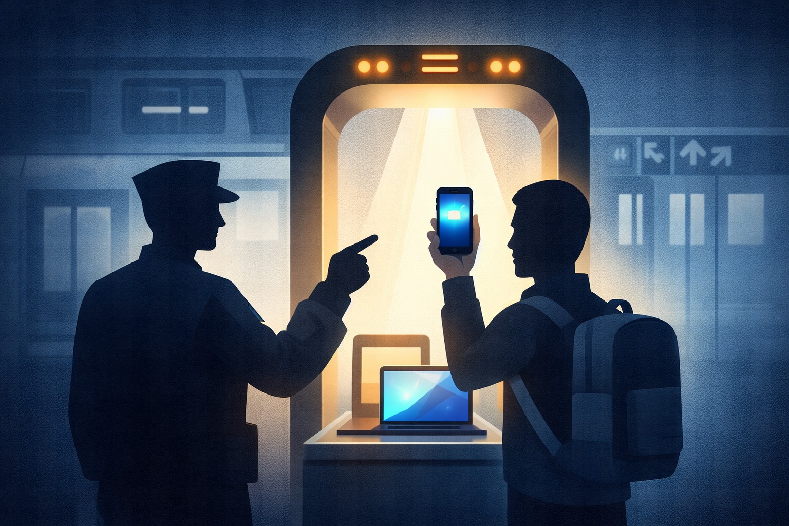 Зачем на входе в метро просят включить смартфон и другую технику. Под муляж смартфона может быть замаскировано взрывное устройство, поэтому вас и просят включить технику. Фото.