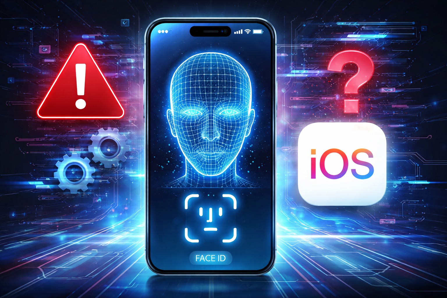 Почему может перестать работать Face ID на iPhone после обновления iOS и что с этим делать. Каждый из нас может столкнуться с неработающим Face ID. Фото.