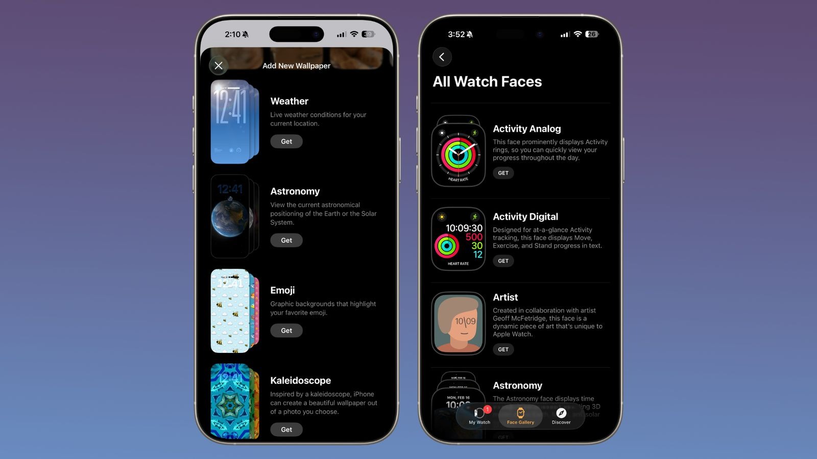 Собрали все новые функции, которые появились в первой бета-версии iOS 26.4. Галерея обоев теперь выглядит иначе. Изображение: macrumors.com. Фото.