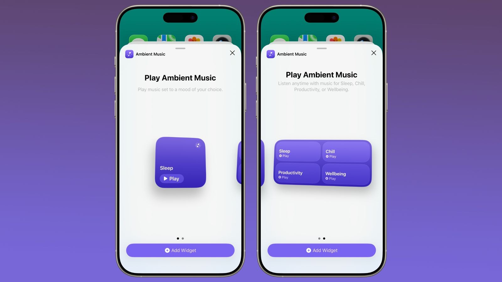 Собрали все новые функции, которые появились в первой бета-версии iOS 26.4. Виджеты для Ambient Music. Изображение: macrumors.com. Фото.