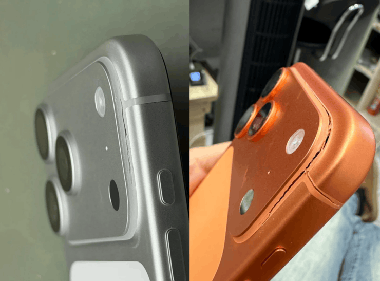 У iPhone 17 Pro лопается корпус рядом с блоком камер: что известно и стоит ли переживать. Корпус просто разошелся по швам. Изображение: X. Фото.