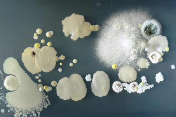 Чехол опасен для здоровья. Вот, во что превращаются бактерии с чехла, если предоставить им благоприятную среду. Изображение: standard.co.uk. Фото.