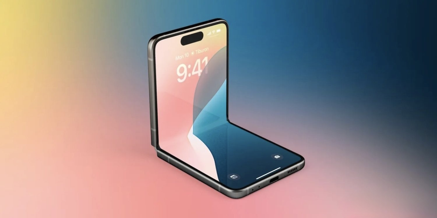 Складных iPhone будет несколько: Apple готовит еще один смартфон с гибким экраном помимо iPhone Fold. Честно говоря, решение сомнительное. Не представляю, кому может быть удобен такой форм-фактор. Изображение: 9to5mac.com. Фото.