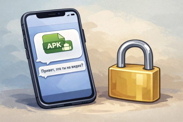 В Telegram, MAX или WhatsApp* пишут «Привет, это ты на видео?». Что это такое и опасно ли качать этот файл на iPhone. Фото.